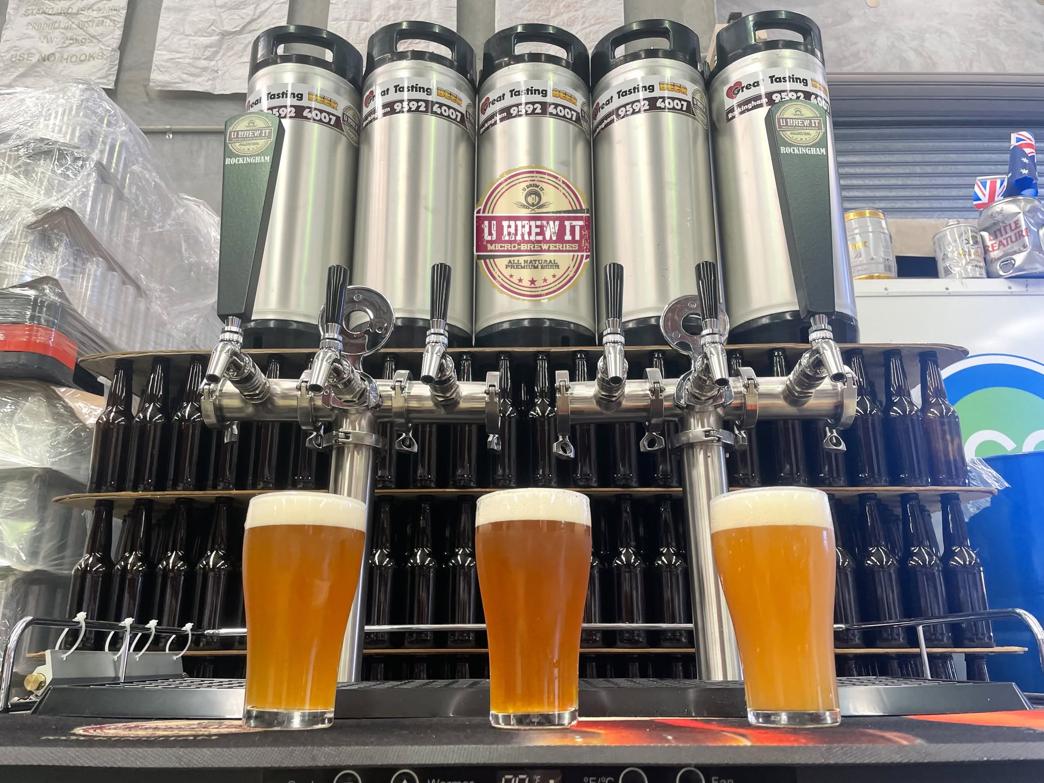 U Brew It beer taps